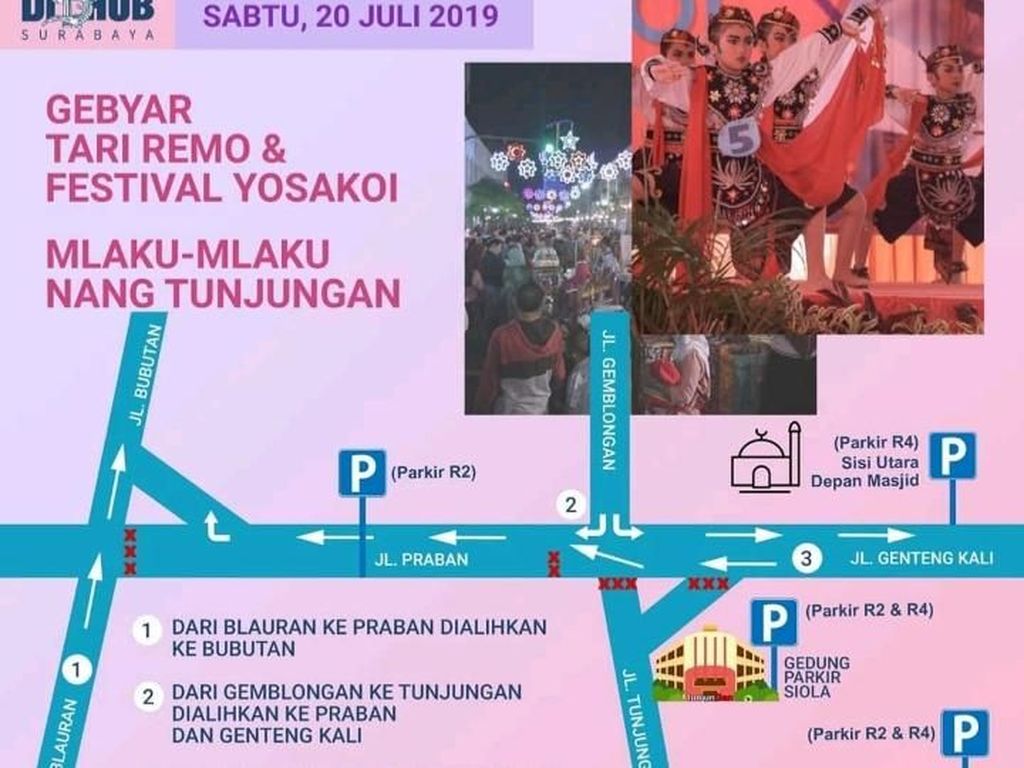 Cross Culture Festival 2019, Jalan Tunjungan Surabaya akan Ditutup