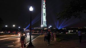 Kemeriahan Amerika Rayakan Setengah Abad Pendaratan Bulan