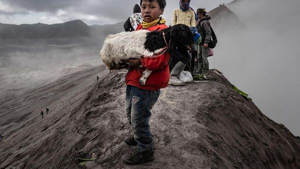 Melihat Ritual Kasada, Larung Sajen di Gunung Bromo