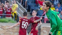 Liverpool menyamakan skor menjadi 1-1 di menit ke-35. Gol Si Merah dicetak oleh Harry Wilson. (Foto: Reuters)
