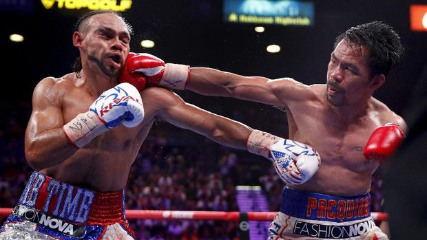 Manny Pacquiao raih gelar WBA Super usai menang atas Keith Thurman.