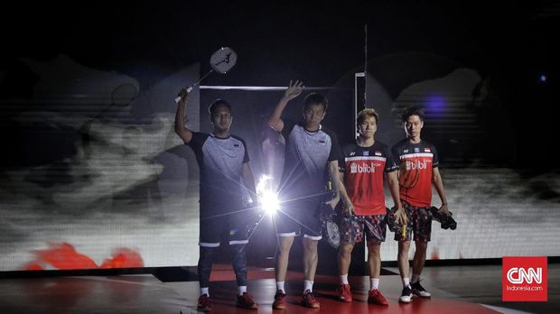 Final Indonesia Open: Kevin/Marcus Menang Dua Gim Ganda putra Indonesia Marcus Fernaldi Gideon dan Kevin Sanjaya Sukamuljo bertanding melawan ganda putra Indonesia Mohammad Ahsan dan Hendra Setiawan dalam final Blibli Indonesia Open 2019 di Istora Gelora Bung Karno, Jakarta, Minggu, 21 Juli 2019. Marcus-Kevin keluar sebagai juara setelah menang 21-19, 21-16.