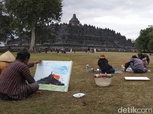 Kontribusi Perupa Indonesia dan Vietnam Mengabadikan Borobudur
