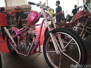 Motor Chopper Pink Metalik Demi Istri Motor Chopper Pink Metalik Demi Istri