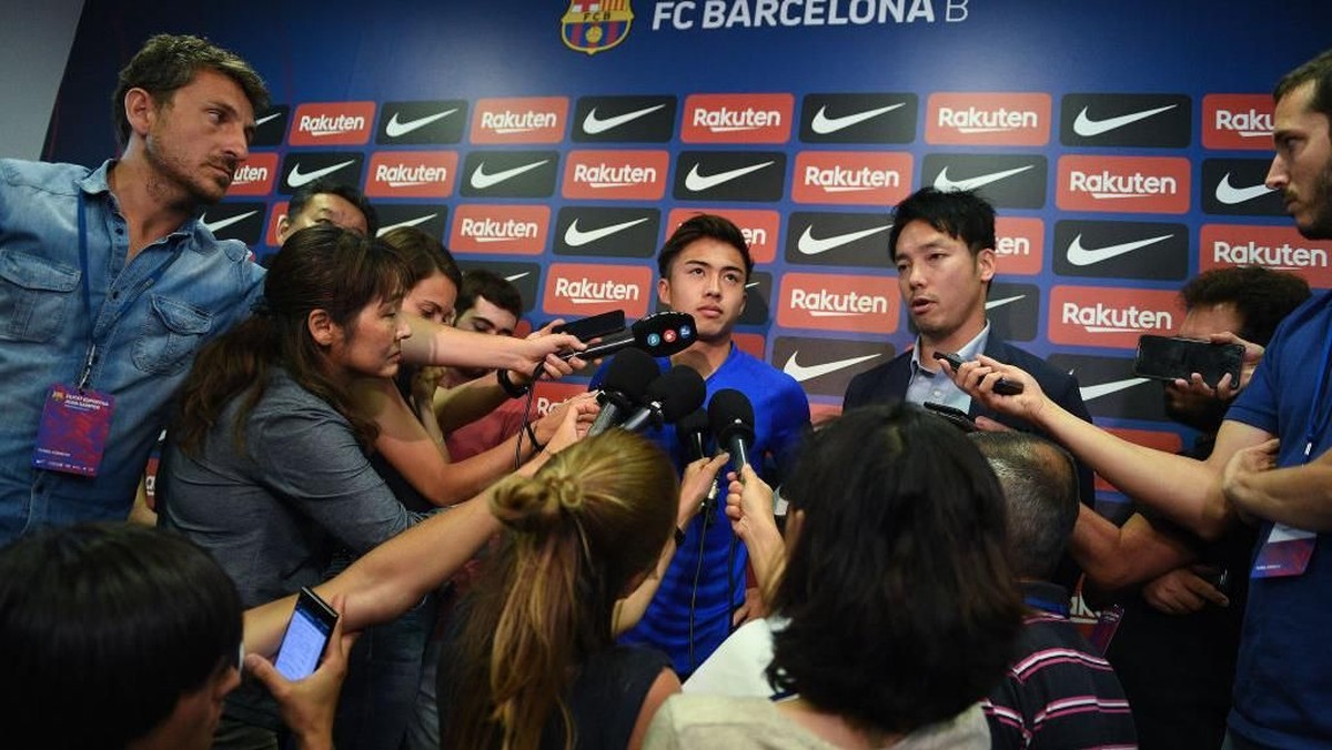 Pemain Barcelona asal Jepang, Hiroki Abe. (Foto: David Ramos/Getty Images)