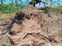 Struktur Bata Diduga Situs Kerajaan Ditemukan di Pasuruan