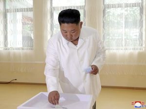 Pemilu Daerah Korut Diikuti 99,98 % Pemilih, Kim Jong-Un Ikut Memilih