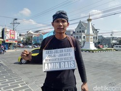 Gantikan Amien Rais, Pemuda Ini Jalan Kaki dari Yogya ke Jakarta