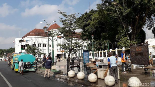 Suasana Jalan Malioboro hari ini. 