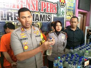 Polres Ciamis Gagalkan Penyelundupan Miras Ciu Asal Solo