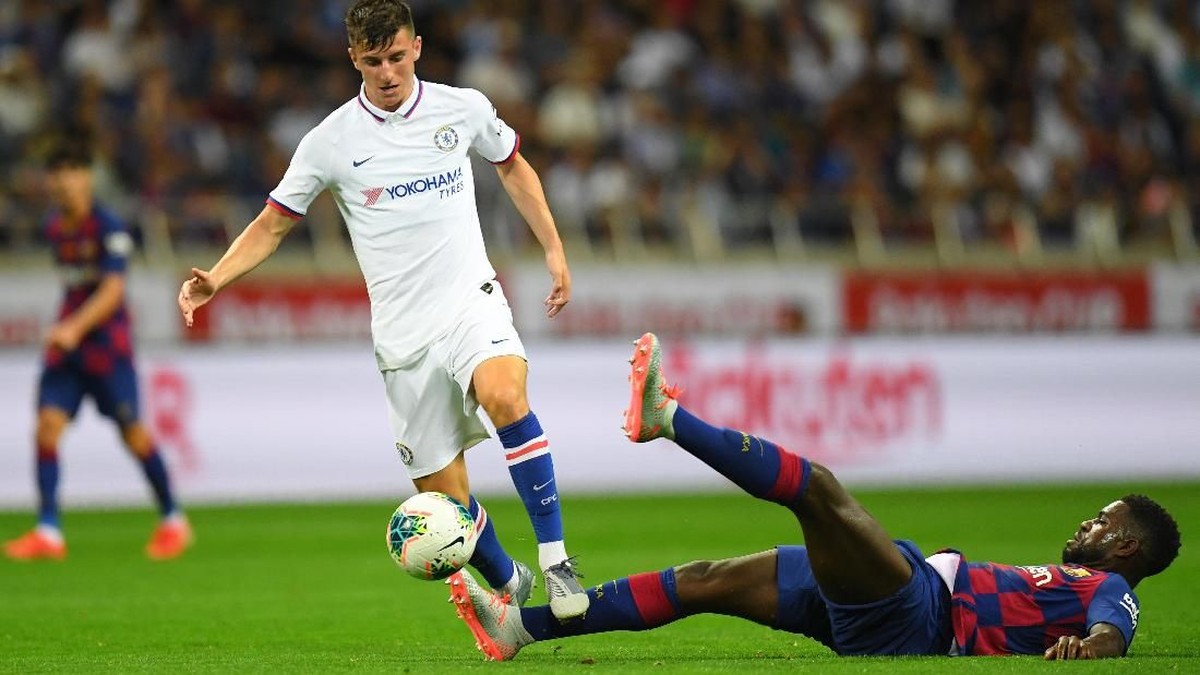 Chelsea mengalahkan Barcelona 2-1 di Saitama Stadium 2002, Selasa (23/7/2019). (Foto: Atsushi Tomura/Getty Images)