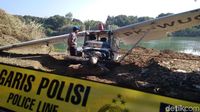 Penampakan Bangkai Cessna yang Jatuh di Indramayu