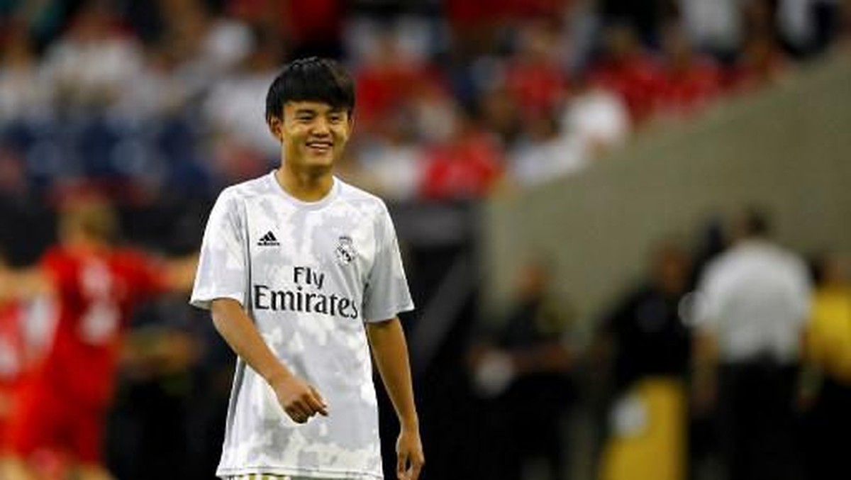 Real Madrid pinjamkan Takefusa Kubo ke Real Mallorca (Foto: Aaron M. Sprecher/AFP)