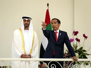 Momen Kebersamaan Jokowi dan Putra Mahkota Abu Dhabi di Istana Bogor