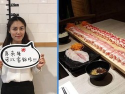 Asyik! Makan Hot Pot di Sini Gratis Lembaran Daging Sesuai Tinggi Badan