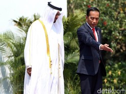 Sambut Putra Mahkota Abu Dhabi, Jokowi Tanam Pohon Bareng