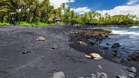 Foto: Pantai Pasir Hitam Legam, Cantik Juga