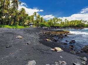 Foto: Pantai Pasir Hitam Legam, Cantik Juga