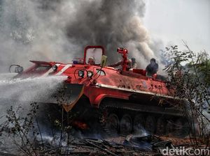 Hebat! Tank Damkar Ini Mampu Tembus ke Pusat Kebakaran
