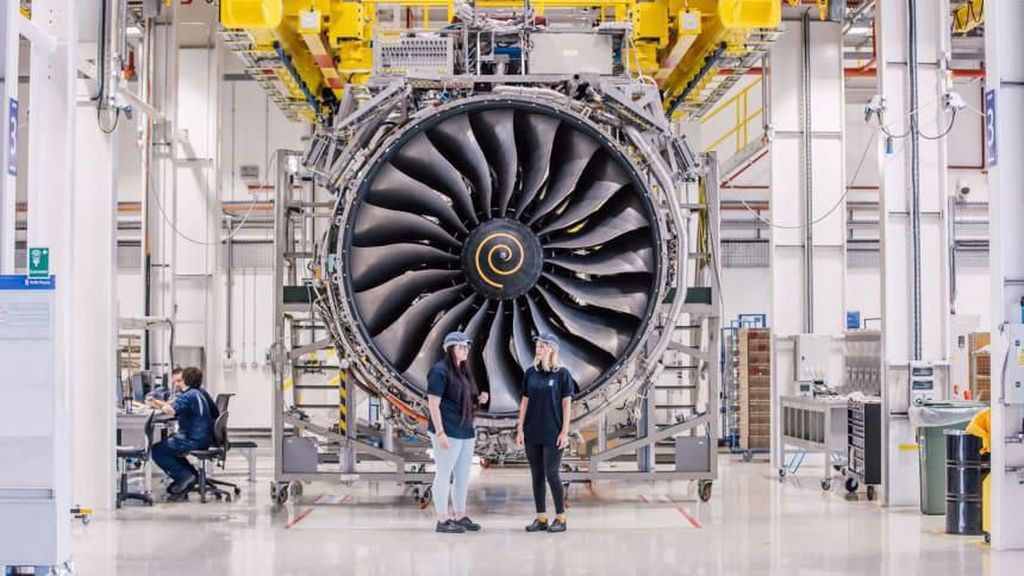 Foto: Pabrik Pembuatan Mesin Pesawat dari Rolls-Royce