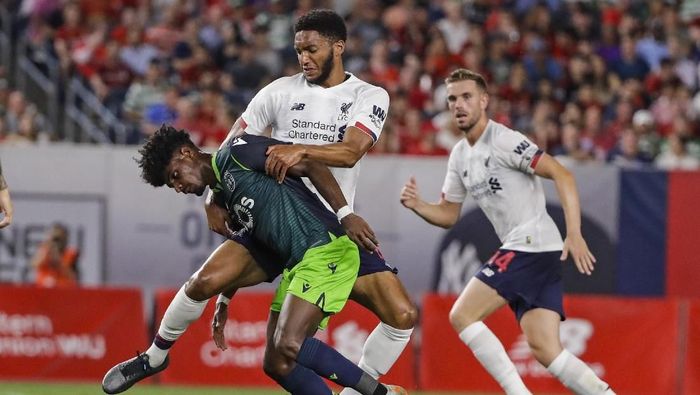 Liverpool gagal menang di tiga laga pramusim di Amerika Serikat (AP Photo/Frank Franklin II) Liverpool gagal menang di tiga laga pramusim di Amerika Serikat (AP Photo/Frank Franklin II)