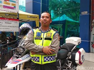 Sosok Brigadir Natan yang Nempel Kap Mobil Demi Hentikan Pelanggar
