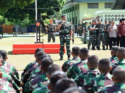 Panglima TNI Pimpin Apel Kesiapan Pasukan Pengaman Perbatasan