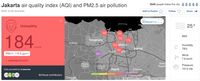Airvisual Data: Jakarta The World's Most Contagion of the Morning