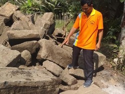 Sedang Buat Kolam, Warga Magelang Temukan Bebatuan Berelief Diduga Candi
