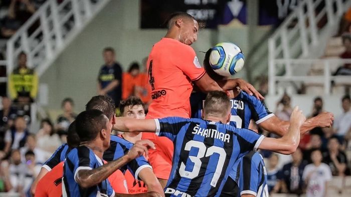 Inter Milan kalahkan PSG lewat adu penalti 5-4 (VIVEK PRAKASH / AFP)