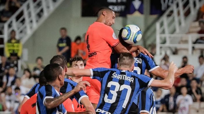 JUDI ONLINE Inter Milan kalahkan PSG lewat adu penalti 5-4 (VIVEK PRAKASH / AFP)