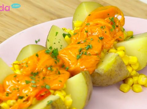 Resep Corn Potato Lava, Camilan Kaya Nutrisi untuk Pecinta Keju