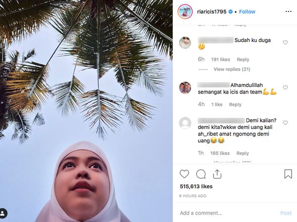 Ria Ricis Balik Lagi, Netizen: Sudah Ku Duga