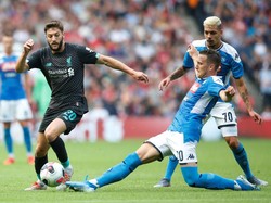 Pertandingan Liverpool kontra Napoli yang berlangsung di Stadion Murrayfield, Edinburg, Skotlandia, Senin (29/7/2019) dinihari WIB, berakhir dengan kekalahan bagi The Reds. Istimewa/Reuters/Ed Sykes.