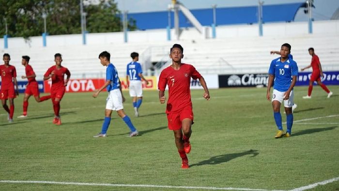 Timnas Indonesia U-15 kalahkan Singapura. (Foto: dok. PSSI) Timnas Indonesia U-15 kalahkan Singapura. (Foto: dok. PSSI)