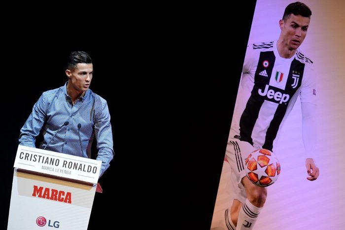 Cristiano Ronaldo menyebut musim terbaiknya di Juventus. (Foto: Javier Soriano / AFP)