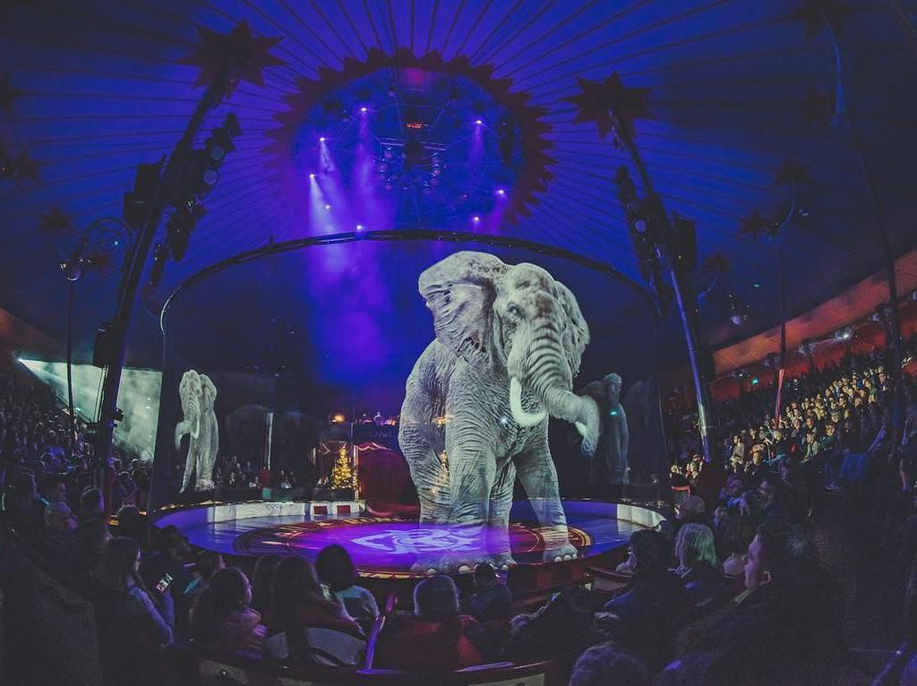 Indahnya Sirkus yang Tampilkan Hewan Berbentuk Hologram, Stop Siksa Binatang