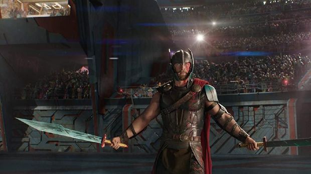 Screenshoot adegan film 'Thor: Ragnarok'.