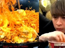 Challenge Makan Mie Pedas Campur Durian, Penyanyi Ini Dikecam Netizen