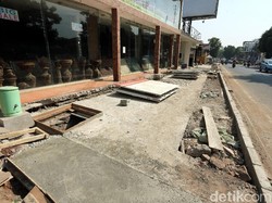 Anggaran Penataan Trotoar di Senopati-Gunawarman Jaksel Capai Rp 60 M