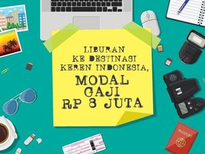 Infografis Liburan di Indonesia Modal Gaji Rp 8 Juta