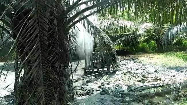 Semburan Gas Bercampur Air dan Lumpur Muncul di Aceh Timur