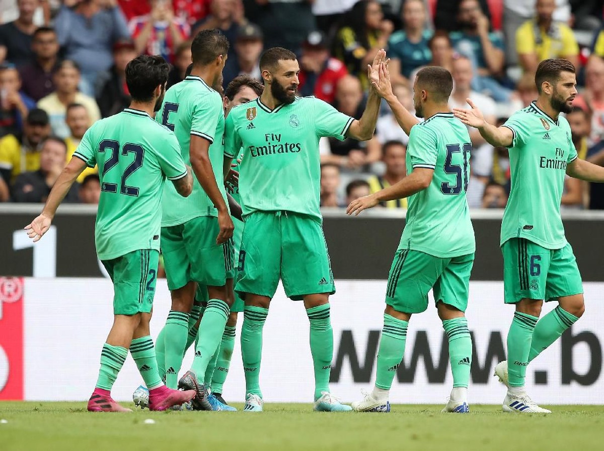 Real Madrid mengalahkan Fenerbahce 5-3 di ajang Audi Cup 2019. (Foto: Christian Kaspar-Bartke/Getty Images for AUDI)