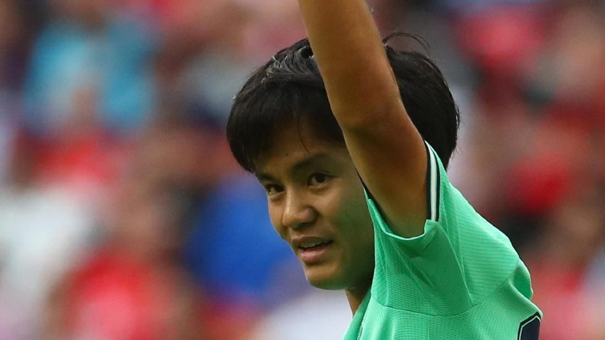 Takefusa Kubo mengesankan di Real Madrid. (Foto: Michael Dalder/Reuters)