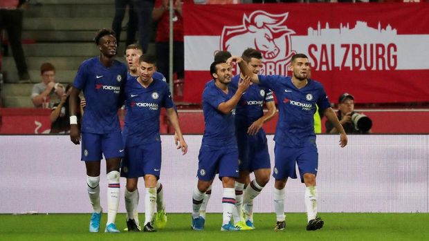 Chelsea meraih kemenangan meyakinkan atas RB Salzburg.