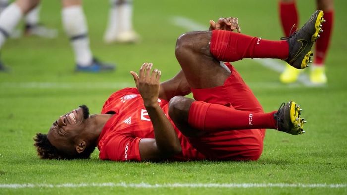 Kingsley Coman mengalami cedera lutut di final Audi Cup (Sven Hoppe / dpa / AFP)