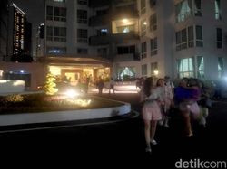Potret Kepanikan Penghuni Apartemen Saat Digoyang Gempa