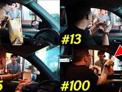 Ya Ampun! Youtuber Ini 100 Kali Bolak-balik Pesan Makanan Via Drive Thru
