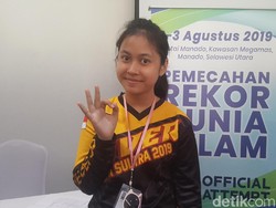 Diver Cilik Ikut Aksi Guinness Record di Manado