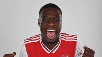 Arsenal juga memecahkan rekor transfer demi Nicolas Pepe. Pemain Prancis itu dibeli dari Lille seharga 72 juta paun atau Rp 1,24 triliun. (Foto: Instagram @arsenal)